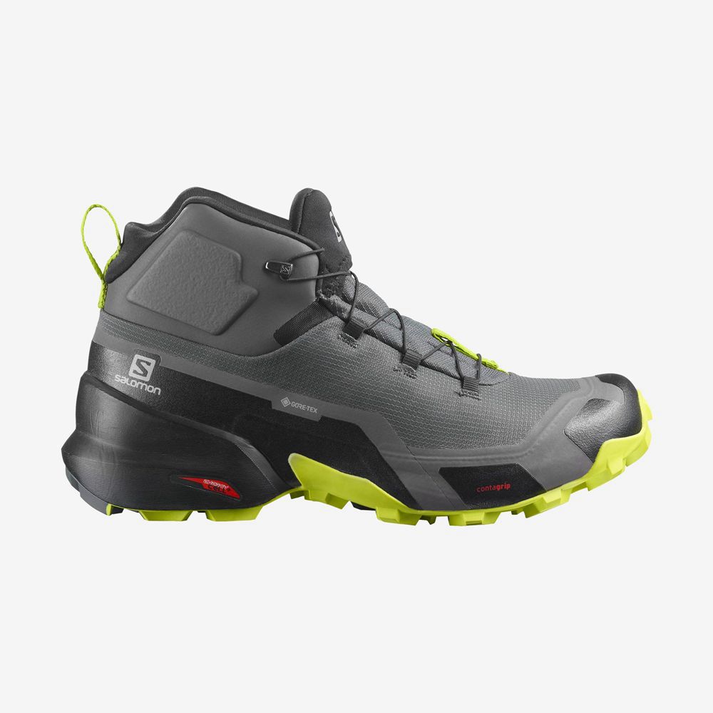 Salomon CROSS HIKE MID GORE-TEX Botas De Montaña Hombre - Gris - Colombia (91245-HSZT)